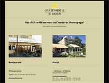 Tablet Screenshot of gartenhotel-sternen.ch